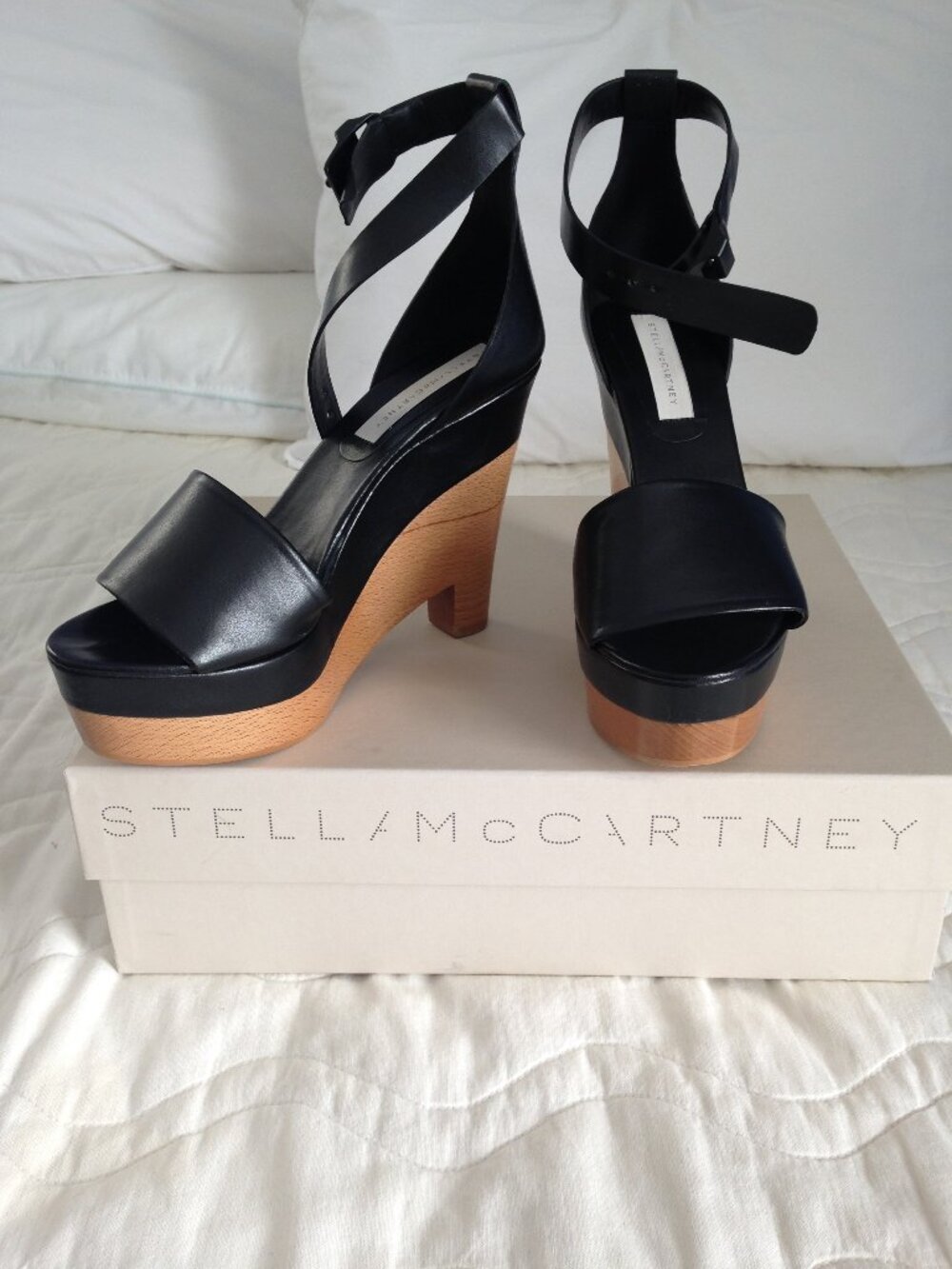 New Stella McCartney Brethil Platform Wedge Sandals Size 41 (US 10)